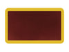 Burgundy Mat W/ Yellow Border